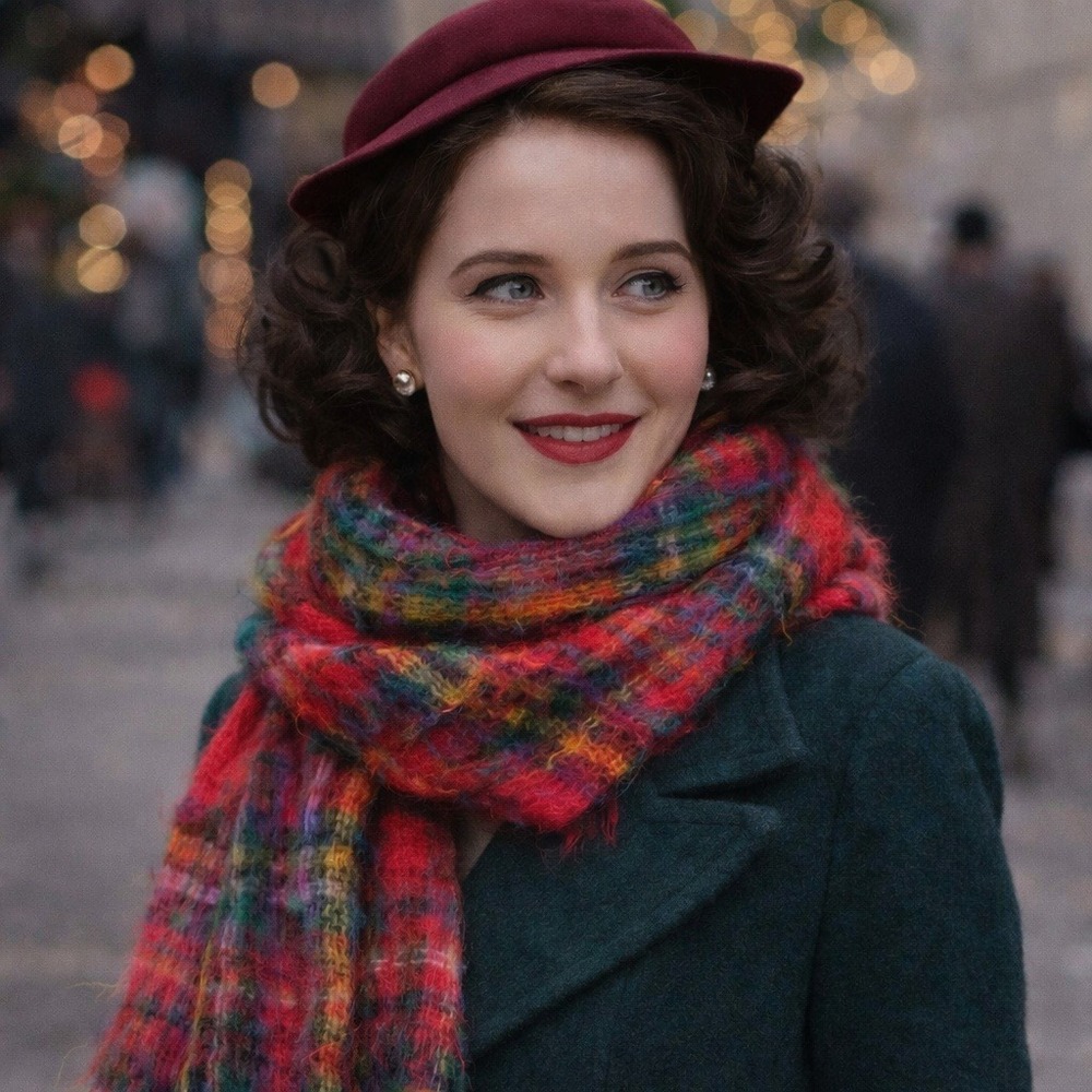 B. Altman & Co. 1950sβ Tartan Mohair Scarf